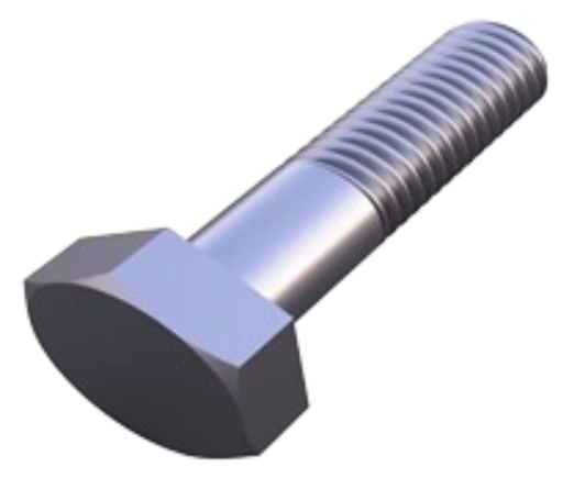 Half Threaded Hex Bolt